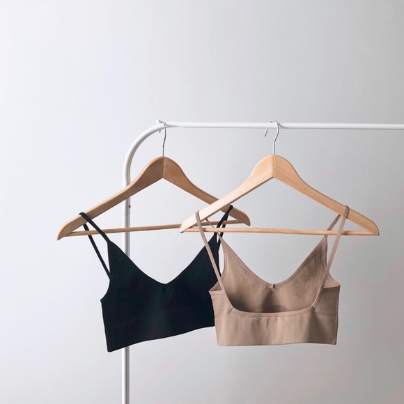XS Nude Seamless Low Back Bralette llellie ss19 - Picture 3 of 7